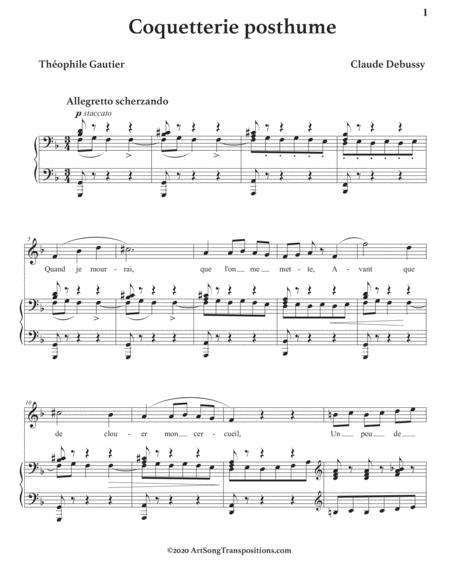 Coquetterie Posthume Transposed To D Minor Page 2