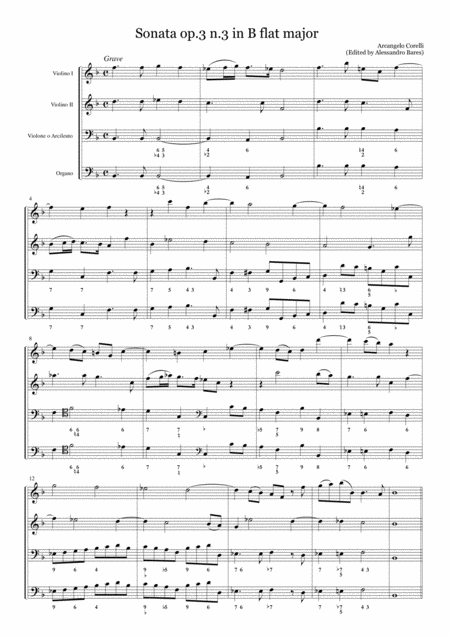 Corelli Sonata Op 3 N 3 In B Flat Major Page 2