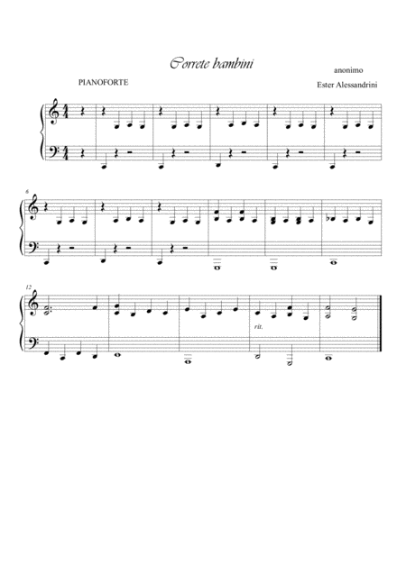 Correte Bambini Voce E Piano Page 2