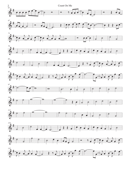 Count On Me Clarinet Page 2