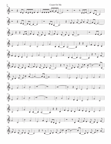 Count On Me Easy Key Of C Horn In F Page 2