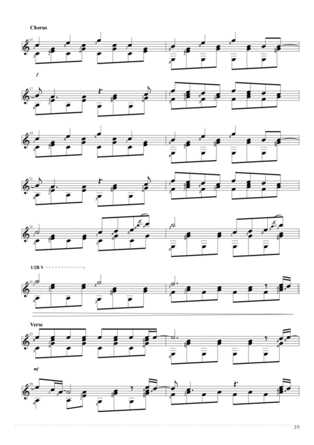 Count On Me Solo Guitar Score Page 2