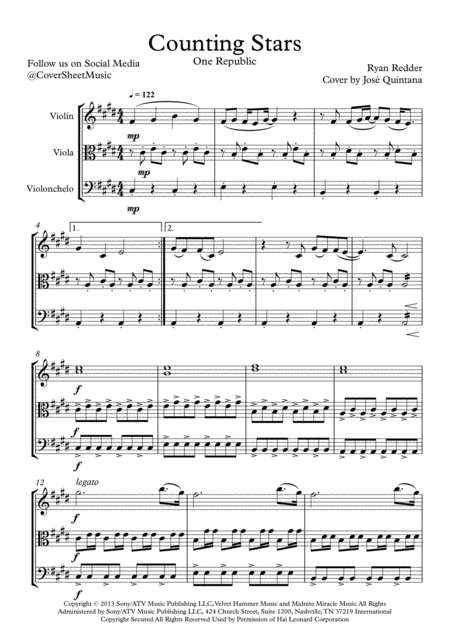 Counting Stars String Trio Page 2