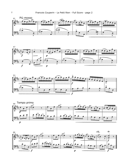 Couperin F Le Petit Rien For Violin And Cello Page 2