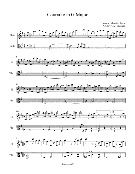 Courante In G Major Page 2