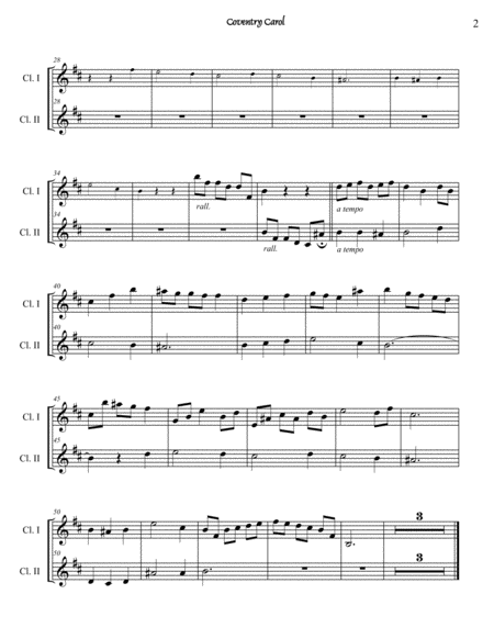 Coventry Carol Ensemble Page 2