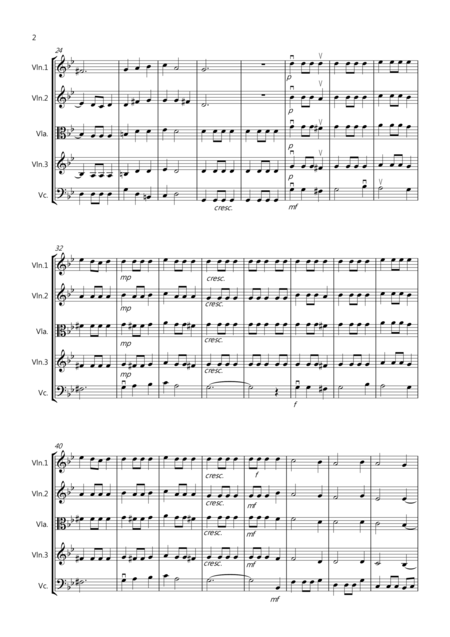 Coventry Carol For String Quartet Page 2