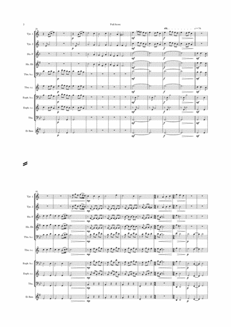 Coventry Carol Prelude For Brass Sextet Arr Derick Kane Page 2