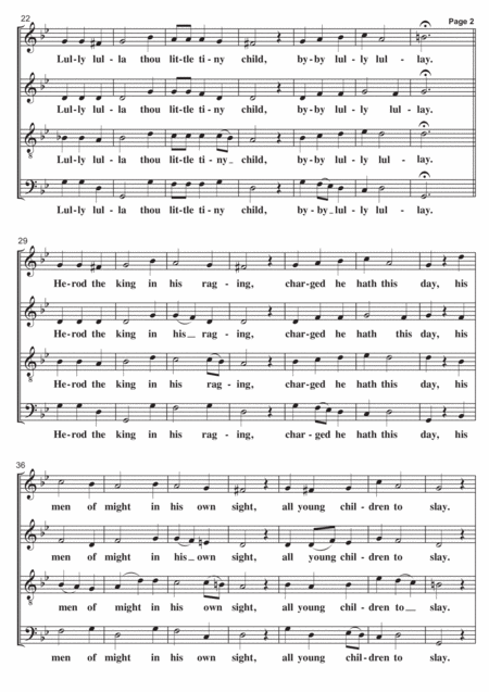 Coventry Carol Satb A Cappella Page 2