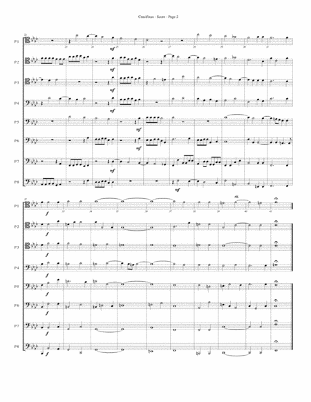 Crucifixus For Trombone Or Low Brass Octet Page 2