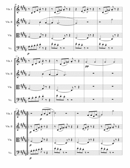 Cry Me A River String Quartet Page 2