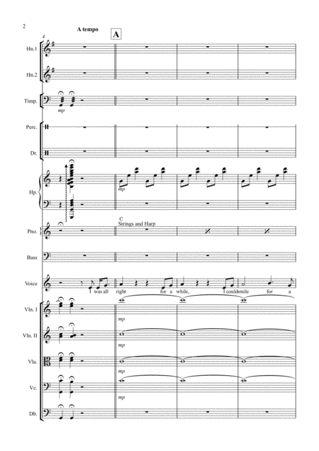 Crying Tenor Voice And Small Pops Orchestra Key Of C Page 2