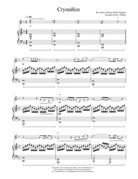 Crystallize Violin Solo With Piano Accompaniment Page 2