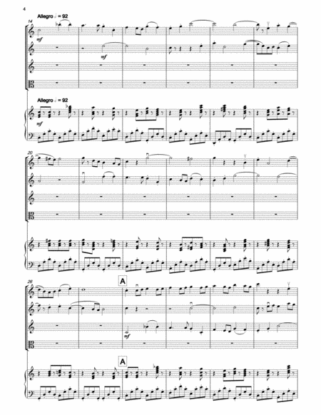 Cum Sancto Spirito Messe Solenelle For 3 Violins Viola Piano Page 2