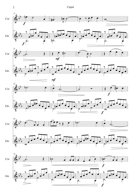 Cupid For Cor Anglais And Guitar Page 2