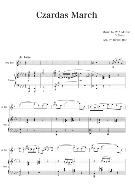 Czardas March For A Sax And Piano Page 2