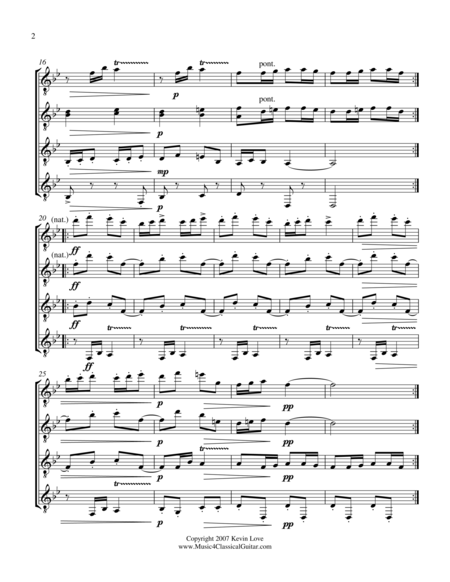 Czech Suite Ii Polka Guitar Quartet Score And Parts Page 2