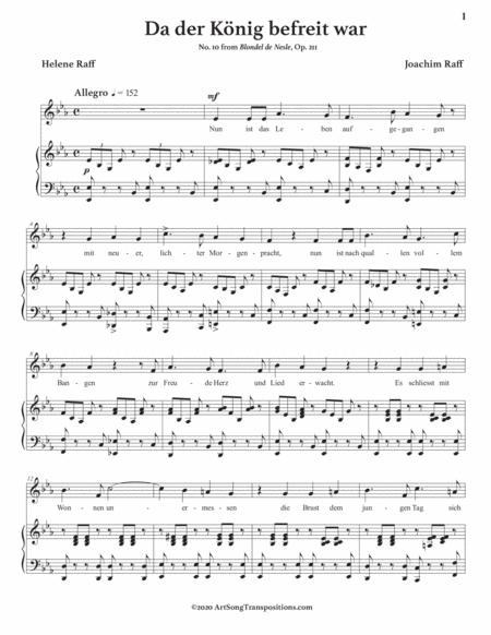 Da Der Knig Befreit War Op 211 No 10 Transposed To E Flat Major Page 2
