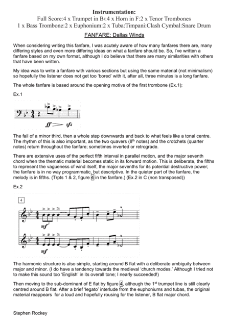 Dallas Winds For Symphonic Wind Band Brass And Percussion Page 2