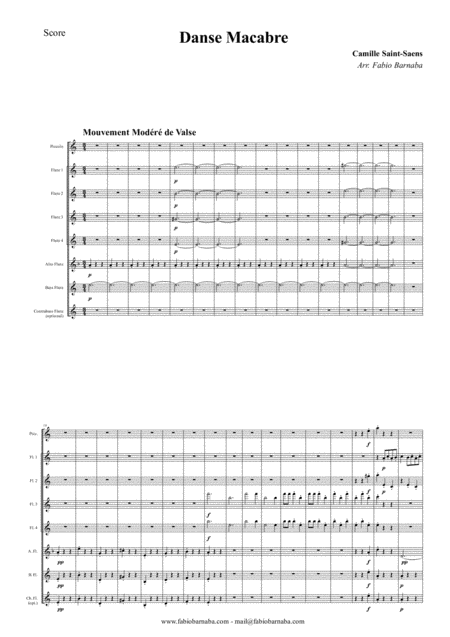 Dance Macabre Complete For Flute Choir Page 2