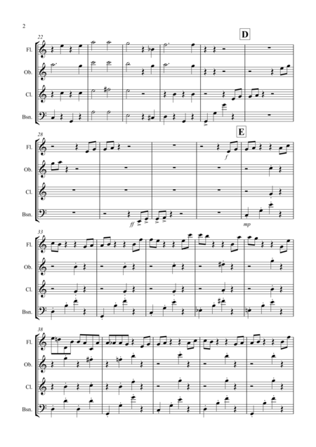 Dance Of The Hours For Wind Quartet Page 2