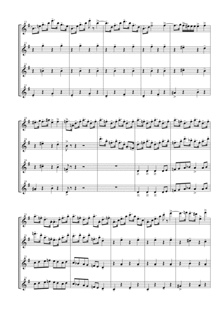 Dance Of The Knights From Romeo And Juliet For Flute Quartet Page 2