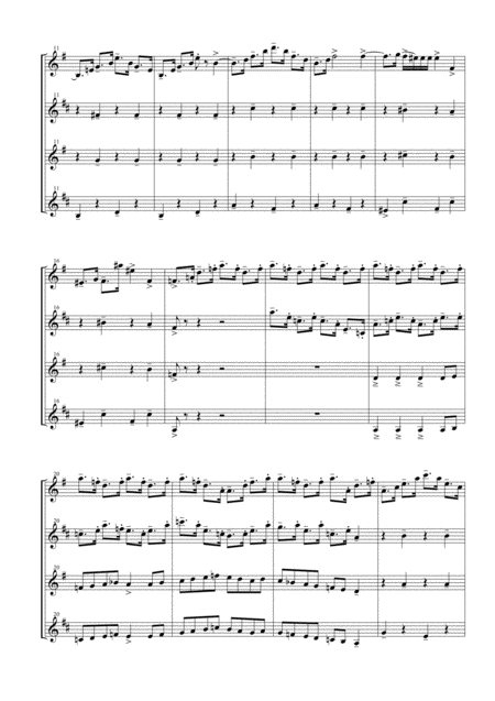 Dance Of The Knights From Romeo And Juliet For Saxophone Quartet Page 2