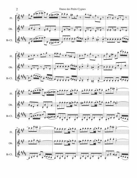 Dance Of The Little Swans From Swan Lake Woodwind Trio Flute Oboe Clarinet Page 2