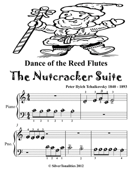 Dance Of The Reed Flutes Nutcracker Suite Beginner Piano Sheet Music Tadpole Edition Page 2