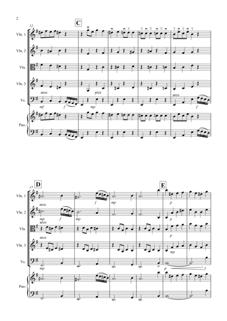 Dance Of The Sugar Plum Fairy Fantasia From Nutcracker For String Quartet Page 2