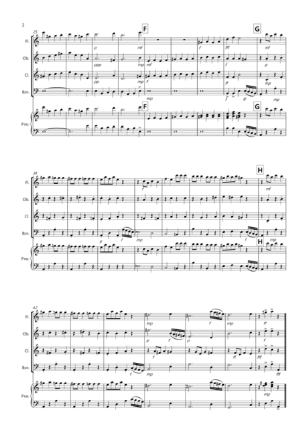 Dance Of The Sugar Plum Fairy Fantasia From Nutcracker For Wind Quartet Page 2