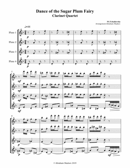 Dance Of The Sugar Plum Fairy Flute Quartet Page 2