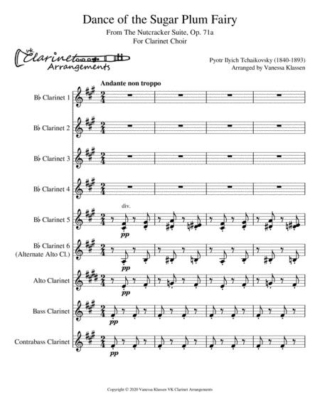 Dance Of The Sugar Plum Fairy For Clarinet Choir Page 2