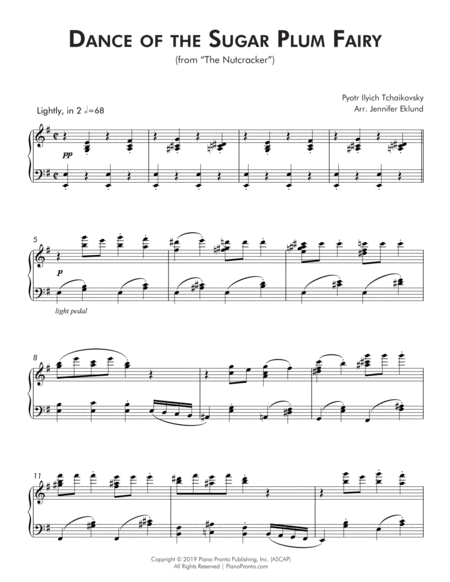 Dance Of The Sugar Plum Fairy Late Intermediate Piano Page 2