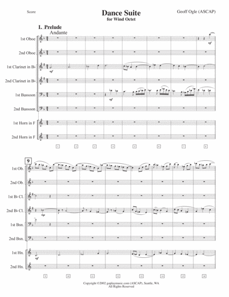 Dance Suite For Wind Octet Page 2