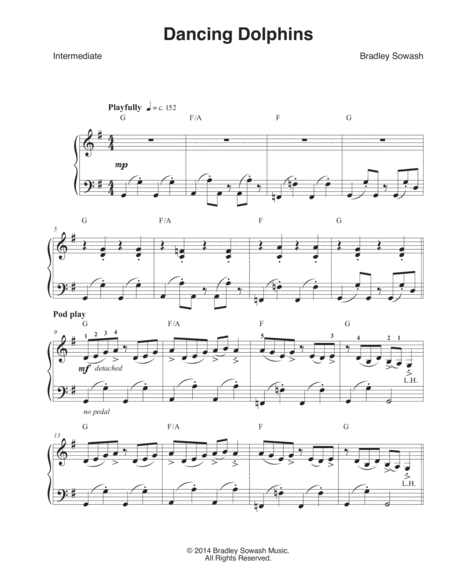 Dancing Dolphins Solo Piano Page 2