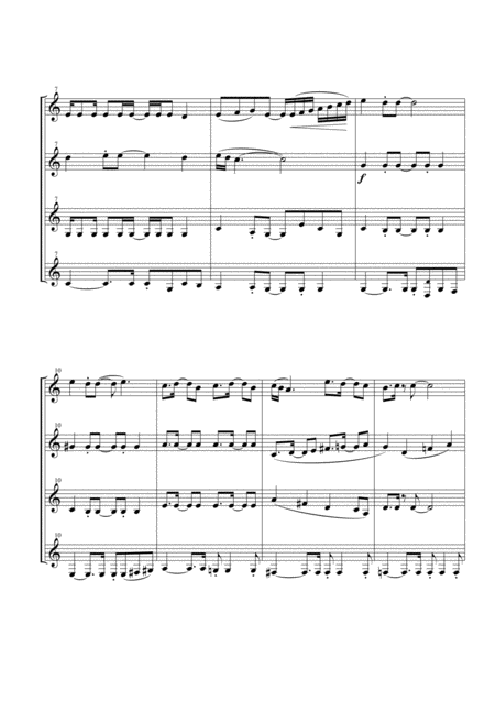 Dancing Queen By Abba For Clarinet Quartet Page 2