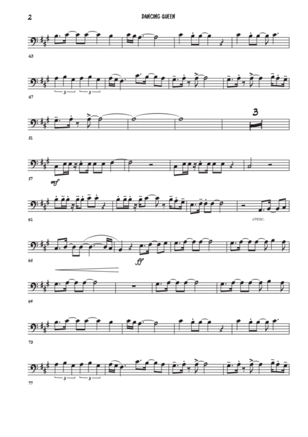 Dancing Queen Cello Page 2