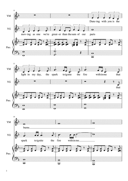 Dancing With You Vocal Duet Page 2