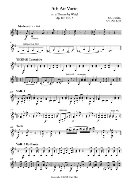 Dancla 5th Air Varie 2nd Violin Accompaniment Page 2