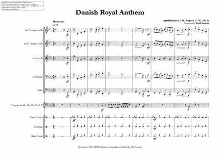 Danish Royal Anthem For Brass Quintet Page 2