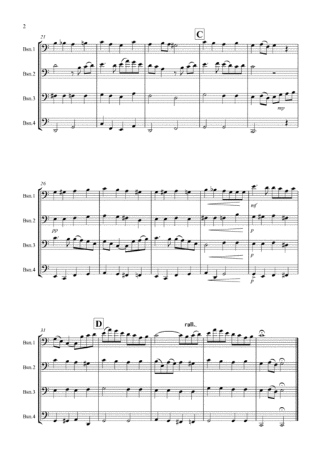 Danny Boy For Bassoon Quartet Page 2