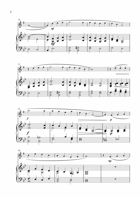 Danny Boy For Solo Saxophone Alto And Piano Page 2