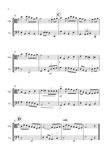 Danny Boy For Viola And Cello Duet Page 2