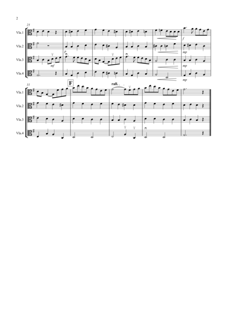Danny Boy For Viola Quartet Page 2