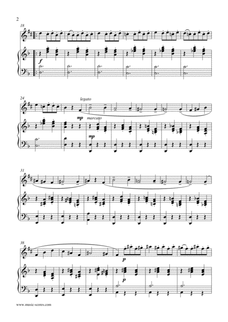 Danse Macabre Alto Saxophone And Piano Page 2