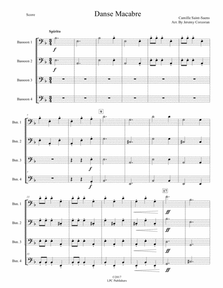 Danse Macabre For Bassoon Quartet Page 2