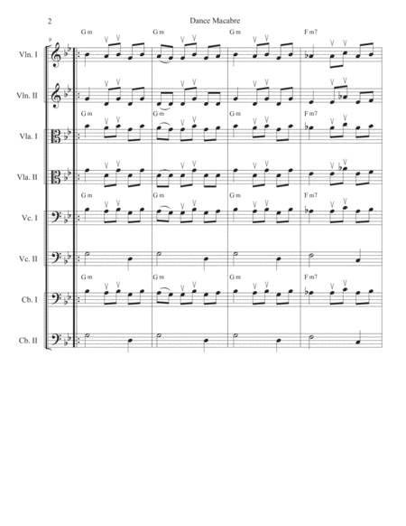 Danse Macabre For Strings Page 2