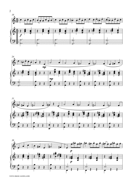 Danse Macabre Oboe And Piano Page 2