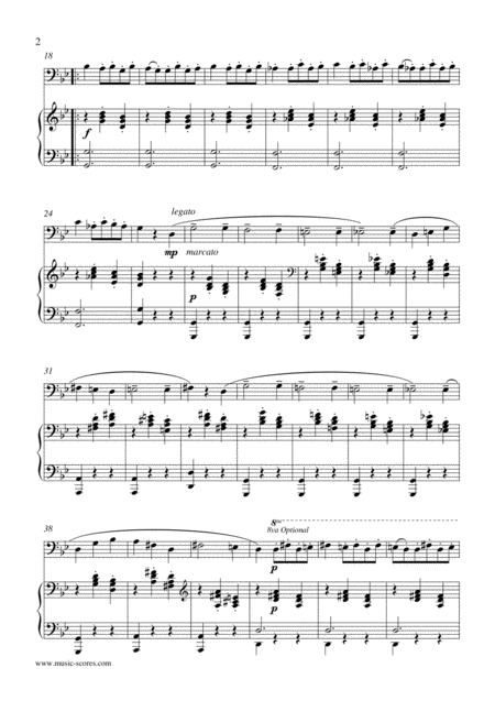 Danse Macabre Trombone And Piano Page 2